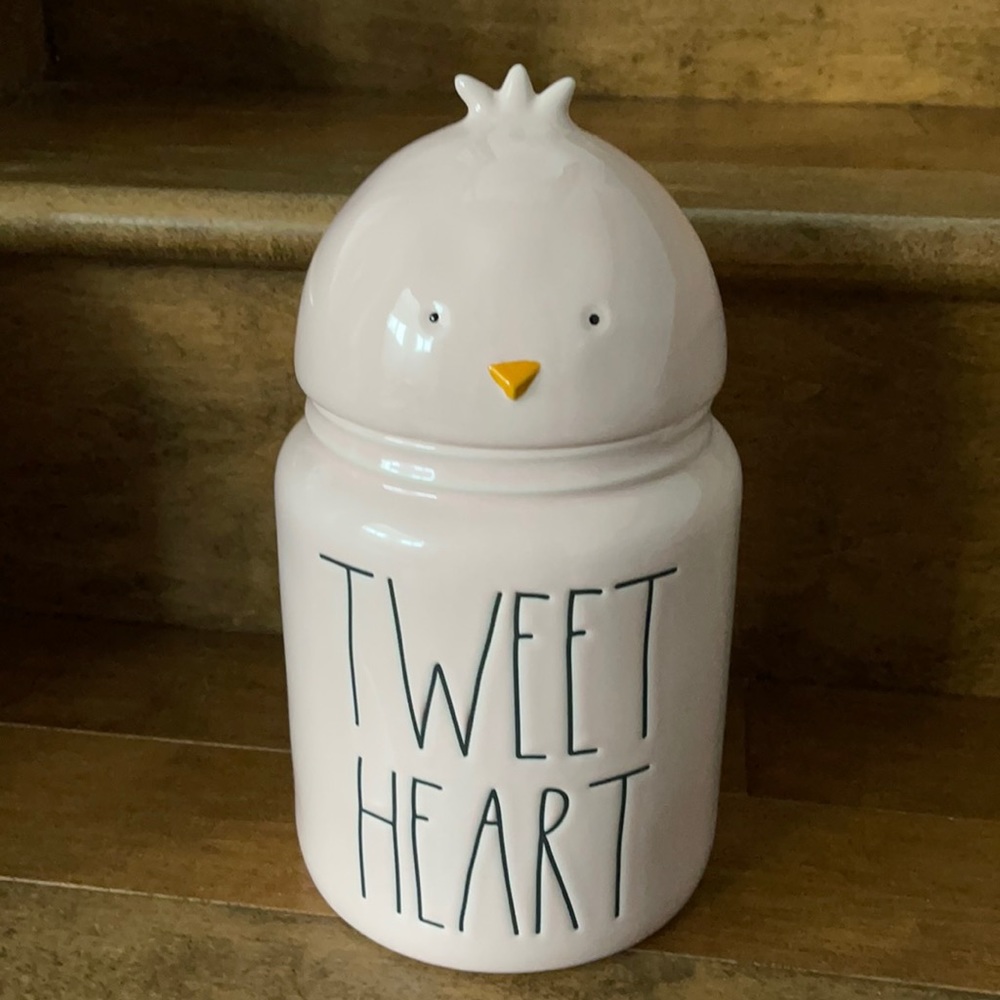 Rae Dunn - TWEET HEART - large canister - Picture 1 of 3
